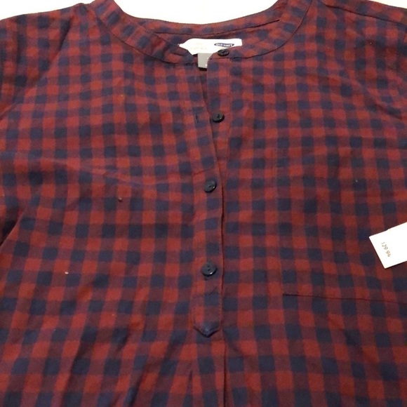 Old Navy Checkered Long Sleeve Tunic Size Extra Small - Picture 6 of 7